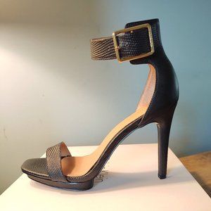 Calvin Klein Vable New Lizard/Cow Silk dress sandal